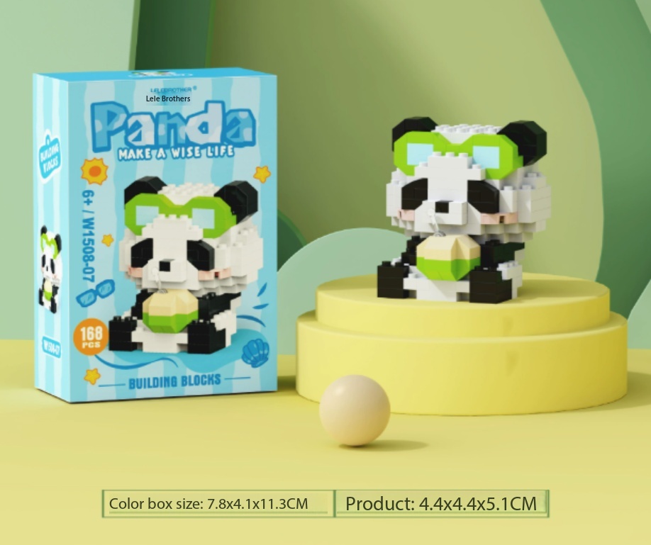 Panda Building Blocks Toy Set for Kids – Creative Educational Construction Play - Image 9
