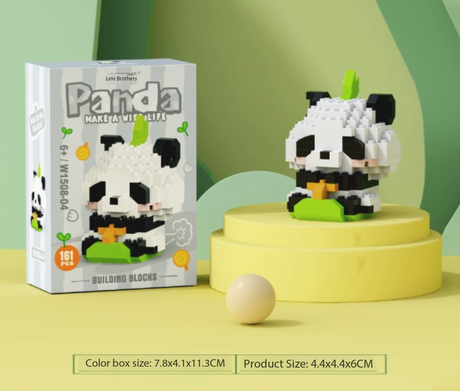 Panda Building Blocks Toy Set for Kids – Creative Educational Construction Play - Image 8