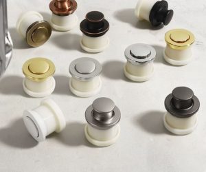 Japanese-Style Concealed Cabinet Button Handle – Zinc Alloy & ABS Hidden Drawer Pull