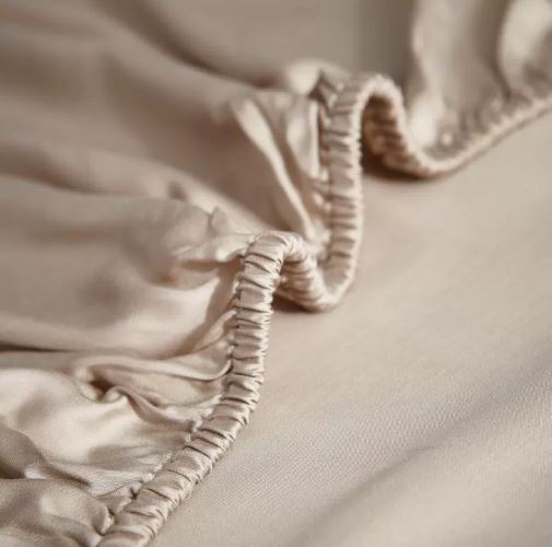 Champagne Lyocell Luxury Print 4-Piece Bedding Set – Soft, Cool Spring & Summer Bed Linen (Twin / Full / Queen / King) - Image 2