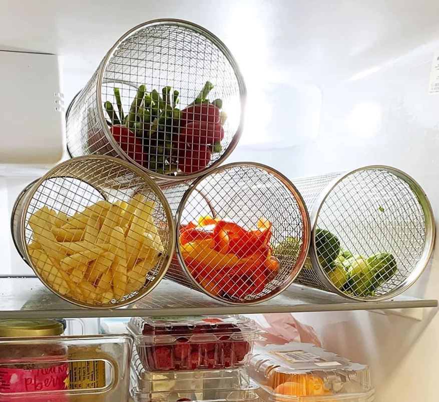 Stainless Steel BBQ Grill Basket with Holes – Vegetable & Seafood Grilling Tray (9×20cm / 9×30cm) - Image 2