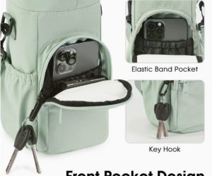 Drawstring Water Bottle Carrier Bag – Secure Hands-Free Pouch for Travel, Walking & Daily Use