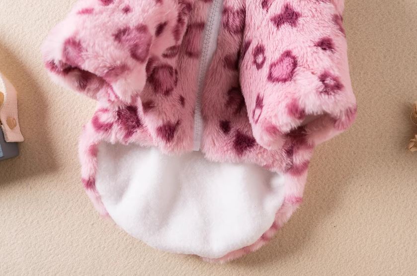 Hooded Plush Dog Jacket – Warm Winter Coat for Small Dogs - Image 5