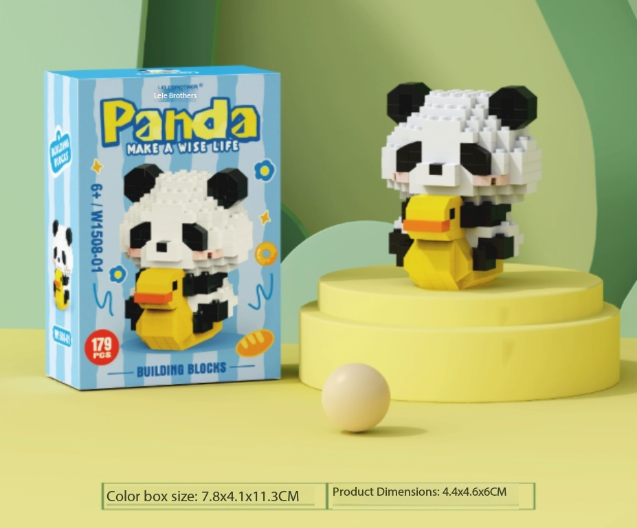 Panda Building Blocks Toy Set for Kids – Creative Educational Construction Play - Image 6