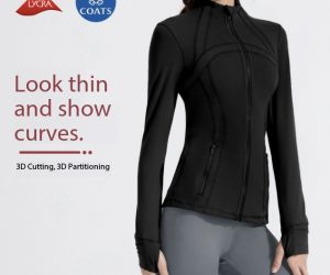 Women’s Nude-Skin Yoga Sports Top with Stand Collar – Soft, Stretchy & Supportive