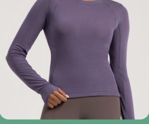Women’s Wool Yoga Suit – Merino Round Neck, Soft, Breathable & Stretchy