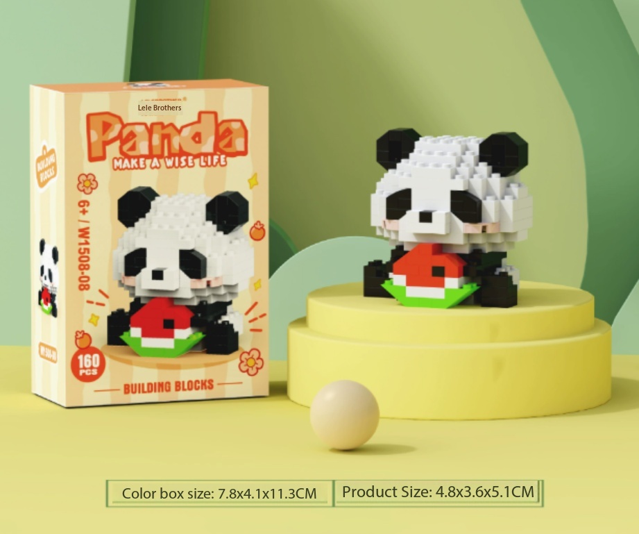 Panda Building Blocks Toy Set for Kids – Creative Educational Construction Play - Image 2