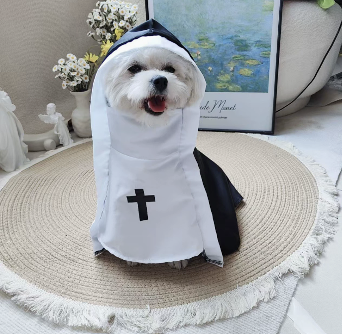 Nun Pet Costume, Cute & Comfortable Outfit for Dogs and Cats - Image 2