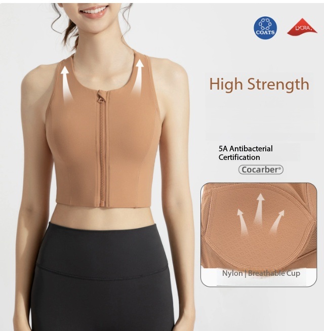 Women’s Anti-Bacterial Sports Bra with Padded Support, Stretch Fit & Comfort