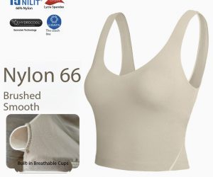 Women’s NILIT Yoga Bra, Nude Feel with Padded Support & Stretch Comfort