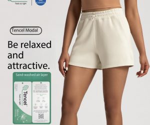 Women’s High-Waisted Shorts, Soft Modal Blend & Stretch Comfort