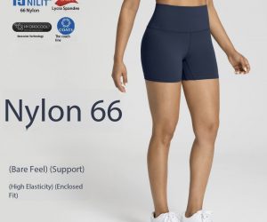 Women’s NILIT Nylon 66 Body Fit Shorts, Sculpting Stretch & Breathable Comfort